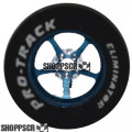 Pro Track Pro Star 1-1/16 x .500 Blue Drag Rear Wheels for 1/8 axle