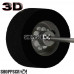 Pro Track Magnum 3D 1-1/16 x .500 Plain Drag Rear Wheels for 3/32 axle
