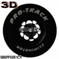 Pro Track Magnum 3D 1-3/16 x .500 Black Drag Rear Wheels for 3/32 axle