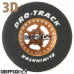 Pro Track Star 3D 1-3/16 x .500 Gold Drag Rear Wheels for 3/32 axle