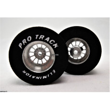 Pro Track Turbine 3D 1-3/16 x .500 Plain Drag Rear Wheels for 3/32 axle