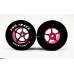 Pro Track Pro Star 1-1/16 x .500 Neon Pink Drag Rear Wheels for 3/32 axle