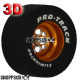 Pro Track Magnum 3D 1-3/16 x .500 Gold Drag Rear Wheels for 3/32 axle