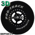 Pro Track Star 3D 1-1/16 x .500 Black Drag Rear Wheels for 3/32 axle