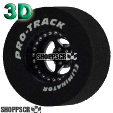 Pro Track Star 3D 1-1/16 x .500 Black Drag Rear Wheels for 3/32 axle