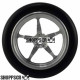 Pro Track Pro Star 3D in Plain 3/4" O-Ring Drag Front Wheels for 1/16" axle
