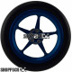 Pro Track Pro Star in Blue 3/4" O-Ring Drag Front Wheels for 1/16" axle