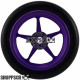 Pro Track Pro Star in Purple 3/4" O-Ring Drag Front Wheels for 1/16" axle