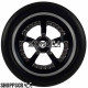 Pro Track Evolution 3D in Black 3/4" O-Ring Drag Front Wheels for 1/16" axle