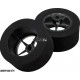 BNM 1-3/16 x .500 20" Black Star Drag Rear Wheels, Nat. Rubber for 3/32" Axle