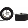 BNM 1-3/16 x .500 20" Star Drag Rear Wheels, Nat. Rubber for 3/32" Axle