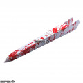 White with Red Splatter Dragster Body