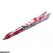 White with Red Splatter Dragster Body