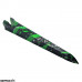 Black with Green and Silver Splashes Dragster Body