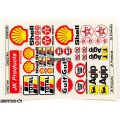 JK Products Classic Logo Shell Gulf Texaco Sticker Sheet