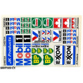 JK Products Classic Logos Mobile BP Exxon Sticker Sheet