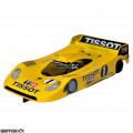 JK 1:24 Scale RTR, 4" Cheetah 21 Chassis, Hawk 7, 64 Pitch, LMP, Porsche Custom Body, Tissot #1 Livery