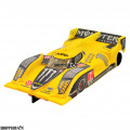 1:24 Scale RTR, 4" Cheetah 21 Chassis, Hawk 7, 64 Pitch, LMP, Lola B12 Custom Body, Yellow Monster Energy #7 Livery