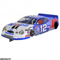 1:24 Scale RTR, 4" Cheetah 21 Chassis, Hawk 7, 64 Pitch, Stock Car, Ford Custom Body, Mobil 1 #12 Livery