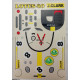 JK Products 4in Lotus 40 Decals number 8 Sticker Sheet