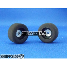 JK 3/32 x .750 x .400 Plastic Hub Front Wheels, Firm Rubber