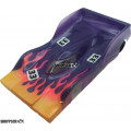 JK Products 1:24 Scale RTR 4in Cheetah 21 Chassis, Hawk 9, 64 Pitch Ultimate Peugeot HD Body, Painted w/Flames