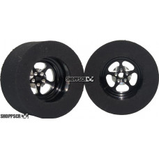 1-1/16"D 0.500"W 0.620"TW 3/32"A 5-Spoke 3D Rear Drag Wheel, Black (pr)