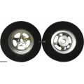 1-1/16"D 0.500"W 0.620"TW 3/32"A 5-Spoke 3D Rear Drag Wheel, Silver (pr)