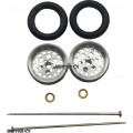 Pro Track Top Fuel in Plain 3/8" O-Ring Drag Wheelie Wheels / H.O. Fronts
