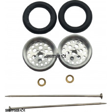 Pro Track Top Fuel in Plain 3/8" O-Ring Drag Wheelie Wheels / H.O. Fronts