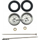 Pro Track Top Fuel in Plain 3/8" O-Ring Drag Wheelie Wheels / H.O. Fronts