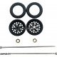 Pro Track Top Fuel in Black 3/8" O-Ring Drag Wheelie Wheels / H.O. Fronts