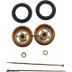 Pro Track Star in Gold 3/8" O-Ring Drag Wheelie Wheels / H.O. Fronts