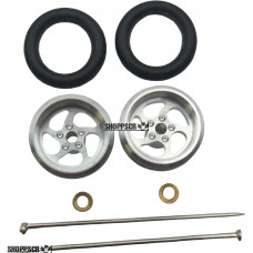 Pro Track Sawblade in Plain 3/8" O-Ring Drag Wheelie Wheels / H.O. Fronts