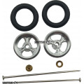 Pro Track Streter in Plain 3/8" O-Ring Drag Wheelie Wheels / H.O. Fronts
