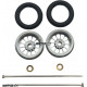 Pro Track Turbine in Plain 3/8" O-Ring Drag Wheelie Wheels / H.O. Fronts