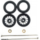 Pro Track Turbine in Black 3/8" O-Ring Drag Wheelie Wheels / H.O. Fronts