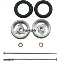 Pro Track Ninja in Plain 3/8" O-Ring Drag Wheelie Wheels / H.O. Fronts