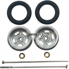 Pro Track Daytona in Plain 3/8" O-Ring Drag Wheelie Wheels / H.O. Fronts