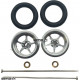 Pro Track Pro Star in Plain 3/8" O-Ring Drag Wheelie Wheels / H.O. Fronts