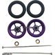 Pro Track Pro Star in Purple 3/8" O-Ring Drag Wheelie Wheels / H.O. Fronts