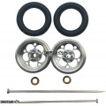 Pro Track Magnum in Plain 3/8" O-Ring Drag Wheelie Wheels / H.O. Fronts