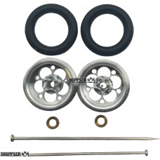Pro Track Magnum in Plain 3/8" O-Ring Drag Wheelie Wheels / H.O. Fronts