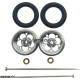 Pro Track Magnum in Plain 3/8" O-Ring Drag Wheelie Wheels / H.O. Fronts