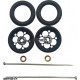 Pro Track Magnum in Black 3/8" O-Ring Drag Wheelie Wheels / H.O. Fronts