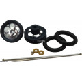 Pro Track Magnum in Gray 3/8" O-Ring Drag Wheelie Wheels / H.O. Fronts