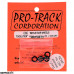 Pro Track Evolution in Gray 3/8" O-Ring Drag Wheelie Wheels / H.O. Fronts