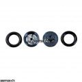 Pro Track Evolution in Gray 3/8" O-Ring Drag Wheelie Wheels / H.O. Fronts