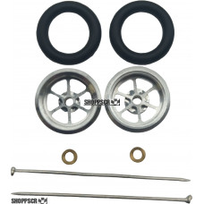 Pro Track Roadster in Plain 3/8" O-Ring Drag Wheelie Wheels / H.O. Fronts