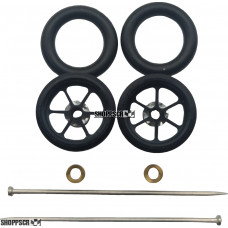 Pro Track Roadster in Black 3/8" O-Ring Drag Wheelie Wheels / H.O. Fronts